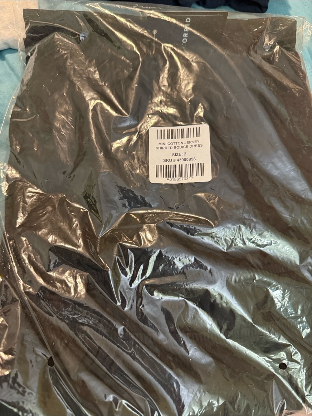 torrid Black Mini Cotton Jersey Shirred Dress - Picture 3 of 3